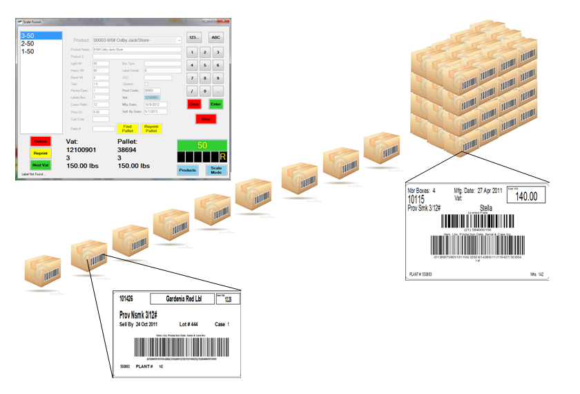 Case Barcode Pallet Barcode